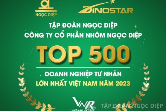Chơi Phỏm online
 và Nhôm Dinostar thăng hạng trong TOP500 Doanh nghiệp tư nhân lớn nhất Việt Nam 2023