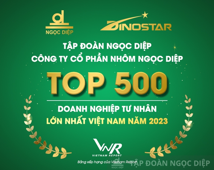 Chơi Phỏm online
 và Nhôm Dinostar thăng hạng trong TOP500 Doanh nghiệp tư nhân lớn nhất Việt Nam 2023
